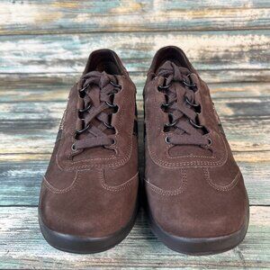 Mephisto Laser Walking Sneakers Womens 5.5 Brown Leather Casual Comfort Shoes
